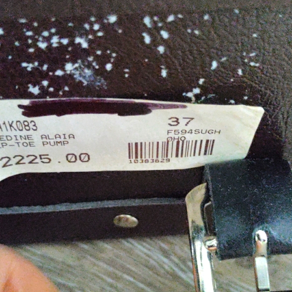 Alaia Paris High Heels | Peep-toe Pump| Snake Effect Real Leather | Authentic - Picture 7 of 8